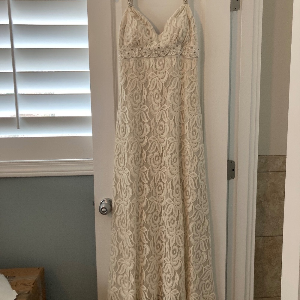 Claire Pettibone wedding dress. Style is Renee in platinum, size 12